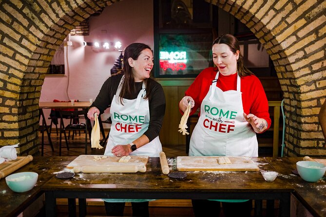 2-in-1 Pasta and Tiramisu Cooking Masterclass in Rome - Rolling fresh fettuccine from scratch