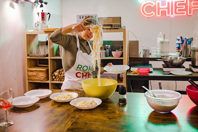 2-in-1 Pasta and Tiramisu Cooking Masterclass in Rome - Prosecco, wine, and limoncello