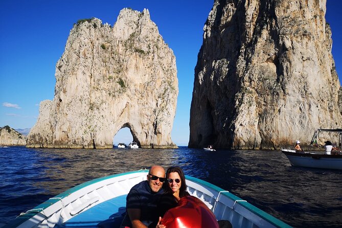 3 Hours Private Boat Tour of Capri with Pasta and Prosecco - Green Grotto and Punta Carena