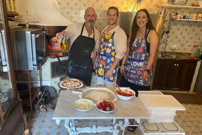 Authentic Pasta & Pizza Cooking Class with Sorrento Coast Pickup - Pickup, meeting point, and group size