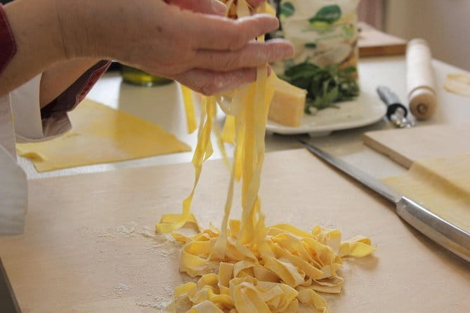 Authentic Tuscan Pasta Class in Florence with Local Chef Cinzia - Rolling dough and learning family methods