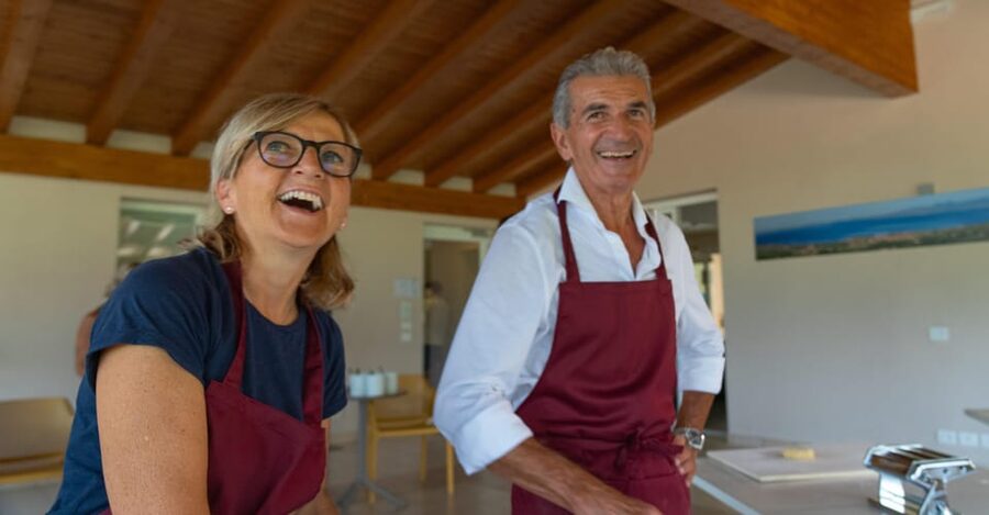 Bardolino: Garda Lake Pasta Cooking Class at Agritourism - Making pasta near Bardolino