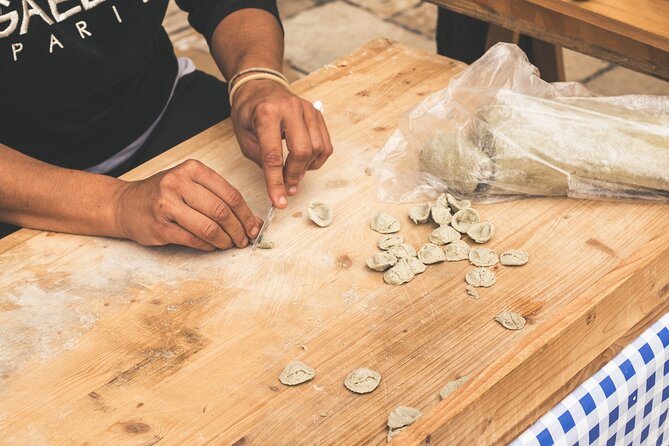Bari Walking Tour with Pasta Experience - The pasta lesson: shaping orecchiette by hand