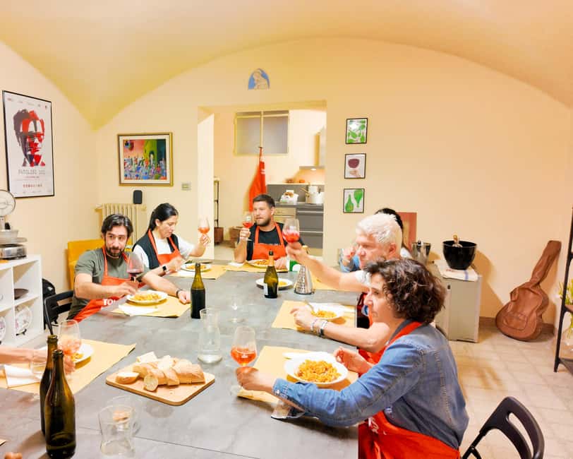 Bologna: Pasta Cooking Class, Ragu, Spritz, Wine & Gelato - Tagliatelle al ragù, served with local wine
