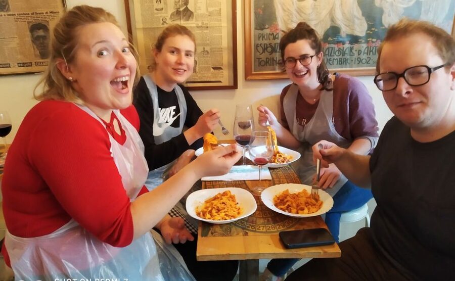 Bologna: Pasta Secrets Cooking Class with Local Expert - Sauces, broth, and the Bolognese table