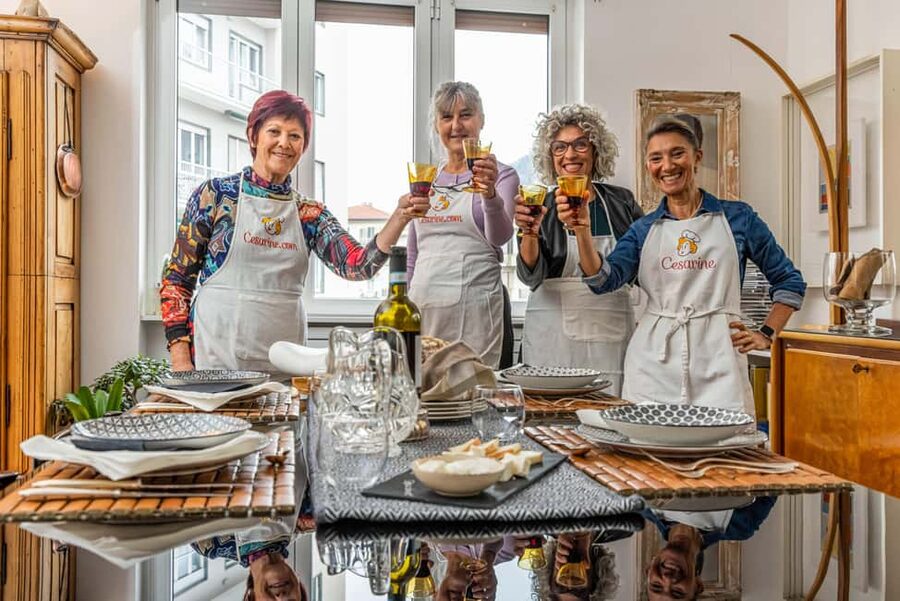 Bologna: Tagliatelle Pasta and Bolognese Sauce Class - Sitting down to eat your own tagliatelle