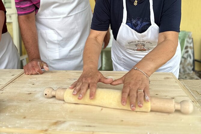 Calabria Pasta Class - Rolling pins, pastry boards, and fresh pasta