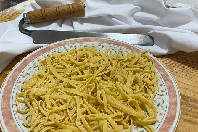 Civitavecchia Private Cooking Course to Make Pasta - Sitting down to eat your work