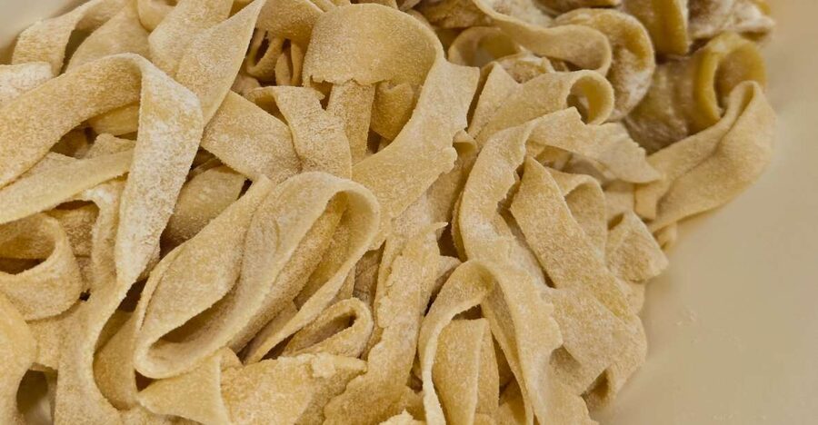 Cooking class fresh pasta - Sitting Down to Eat Your Own Work
