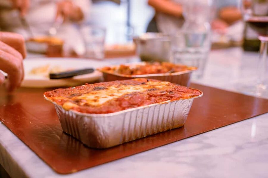 Cooking Class with Carbonara, Pesto Making, Lasagna, Cannoli - Building ragù lasagne from the bottom up