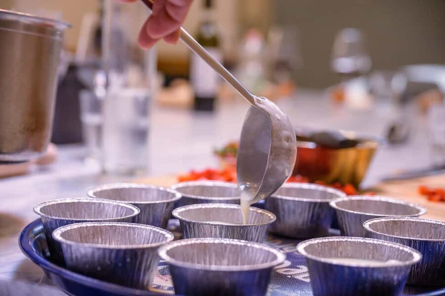Cooking Class with Carbonara, Pesto Making, Lasagna, Cannoli - Eating the meal with Tuscan wine