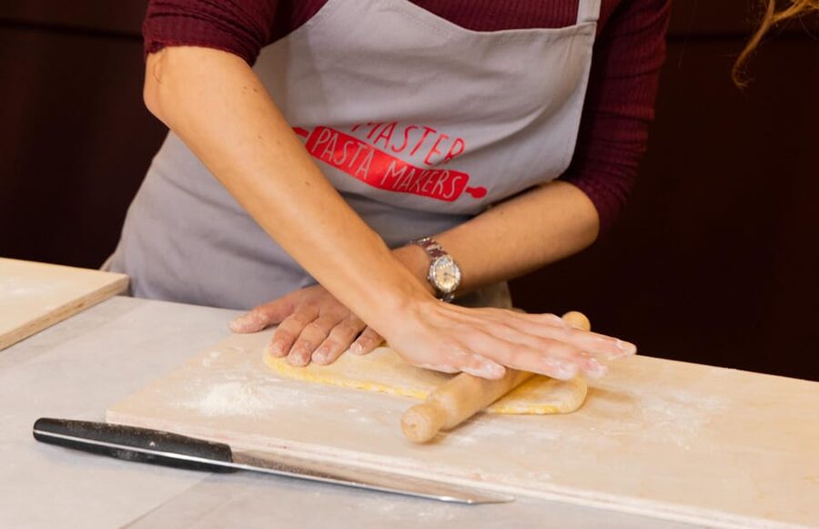 Fettuccine & Tiramisu Masterclass: Pasta & Dessert - Rolling and cutting your own fettuccine