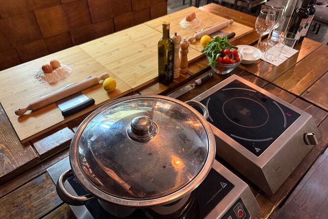 Florence; Cooking Course Pasta/Tiramisu and Lots of Wine - Tiramisu brings the class to the table