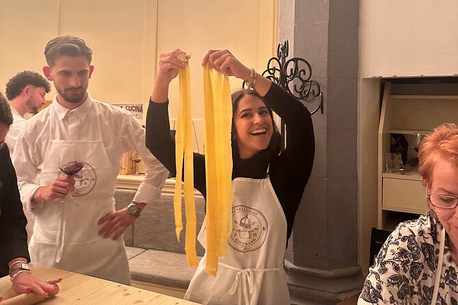 Florence: Flambé Cheese Wheel Truffle Pasta Class & Tiramisù - What the cheese wheel and truffle pasta add