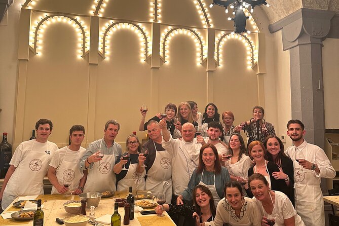 Florence: Flambé Cheese Wheel Truffle Pasta Class & Tiramisù - The shared cooking and dining format