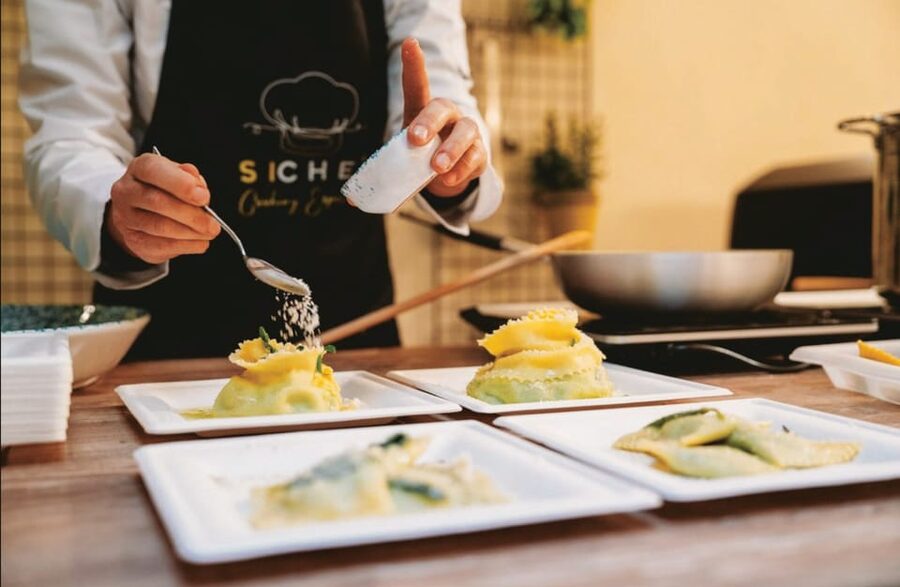 Florence: Fresh Pasta and Tiramisu Cooking Class - Preparing tiramisu with mascarpone and coffee
