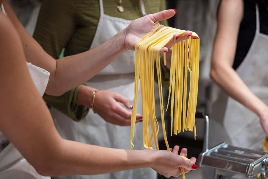 Florence: Handmade Pasta & Dessert Class with Unlimited Wine - Unlimited wine changes the feel of the evening
