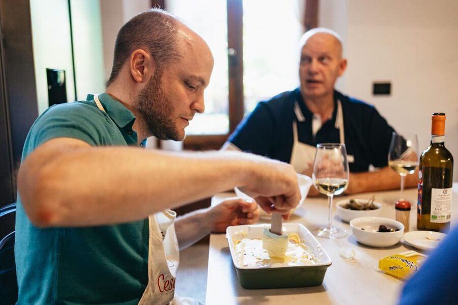 Florence: Pasta and Tiramisu Cooking Class with Local Host - Building tiramisu layer by layer