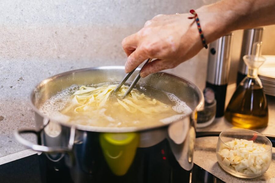Florence: Pasta and Tiramisu Cooking Class with Local Host - Sitting down to eat what you made