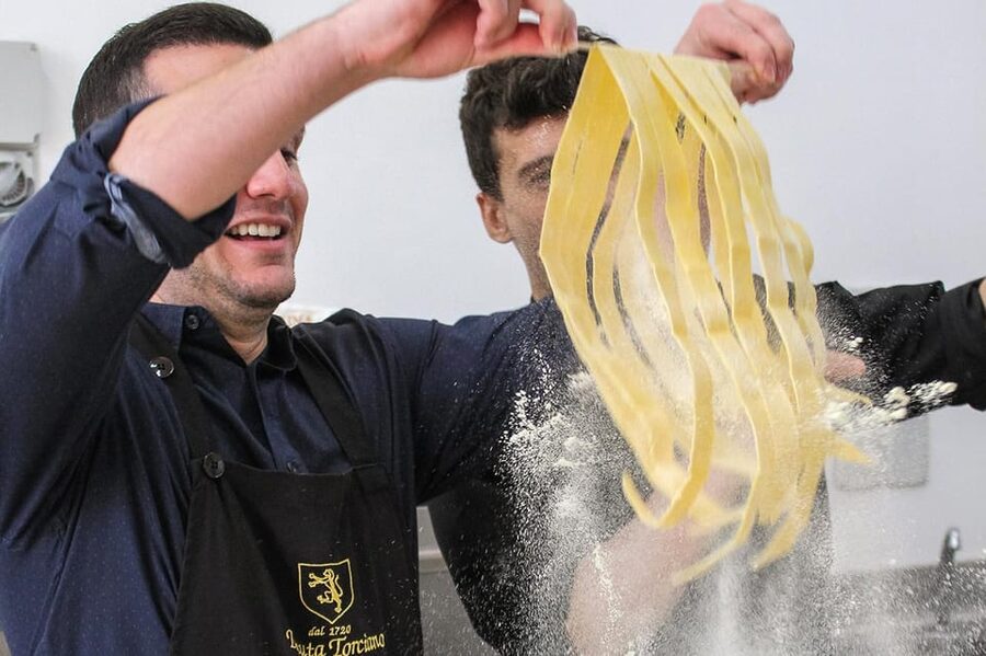 From Livorno: Authentic italian Pasta Cooking Class - Eight wines, three olive oils, and balsamic vinegar