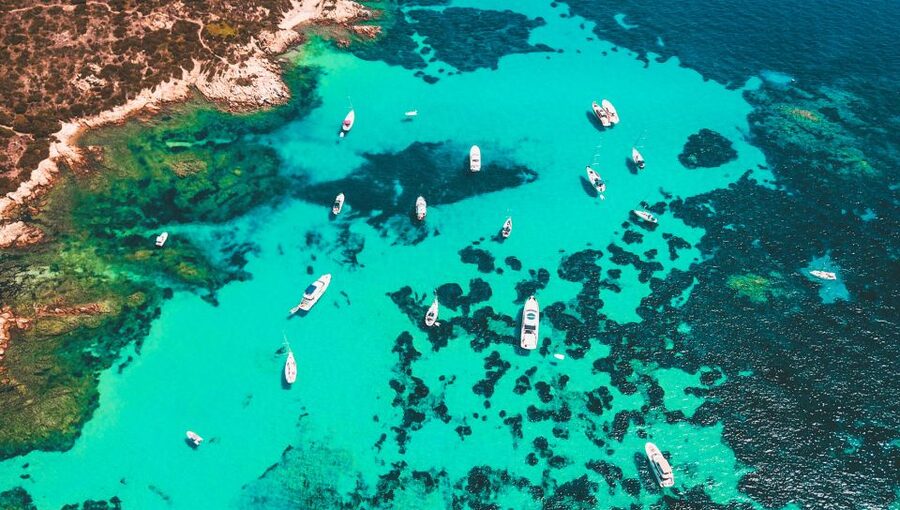 From Palau: La Maddalena Archipelago Boat Tour with Pasta - Cala Corsara is the strongest swimming stop