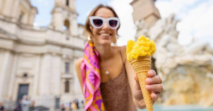 Gelato and Pasta Cooking Class in Rome - Piazza Navona - Making pasta beside Piazza Navona