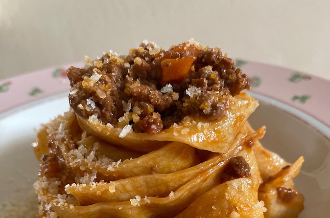 Handmade Pasta making Class with Chef Antonio - Sitting down to eat what you made