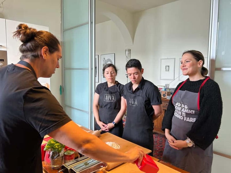 Handmade Pasta & Tiramisu Cooking Class + Stunning Lake View - Making fresh pasta instead of just eating it