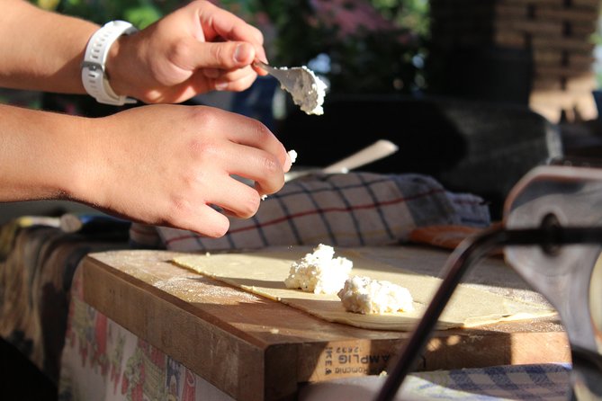 Handmade pasta workshop by Cilento Experience - Rosalba’s family cooking on the garden terrace