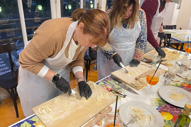 Hands-On Pasta Making and Traditional Tiramisu Workshop - Making pasta beside Naples’ castle quarter