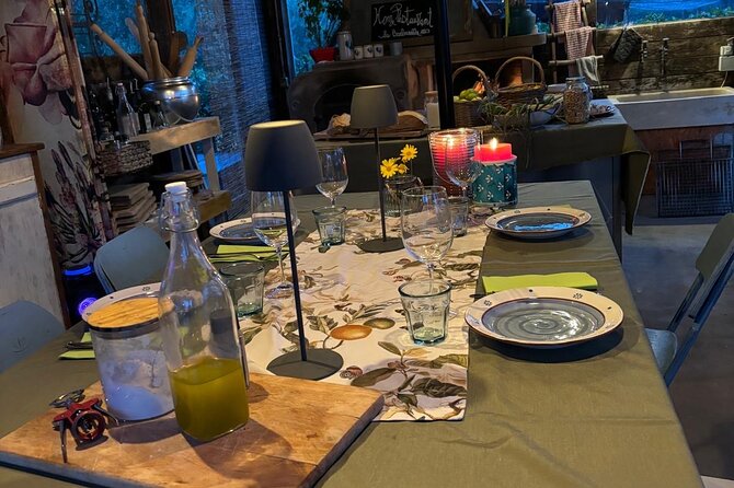 Home made Pasta Cooking Class in Tuscany - The meal: tagliatelle, tiramisu, wine, and water