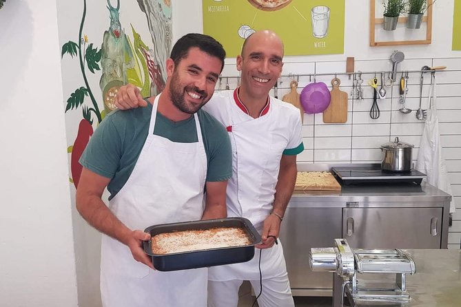 Lasagne Bolognese cooking and eating with Francesco - Sitting down to eat what you made