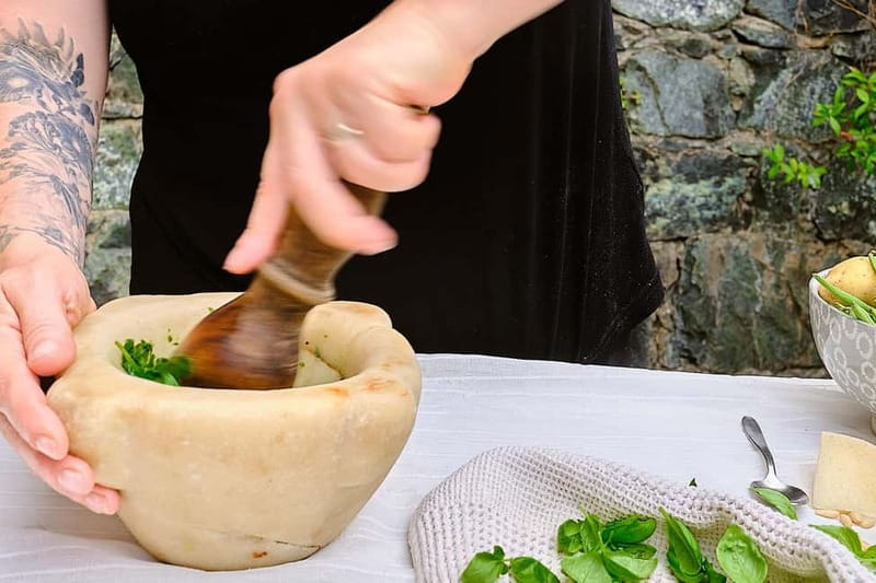Levanto, Cinque terre: Fresh Pasta and Pesto cooking class - What You Make: Corzetti, Pesto and Tiramisu