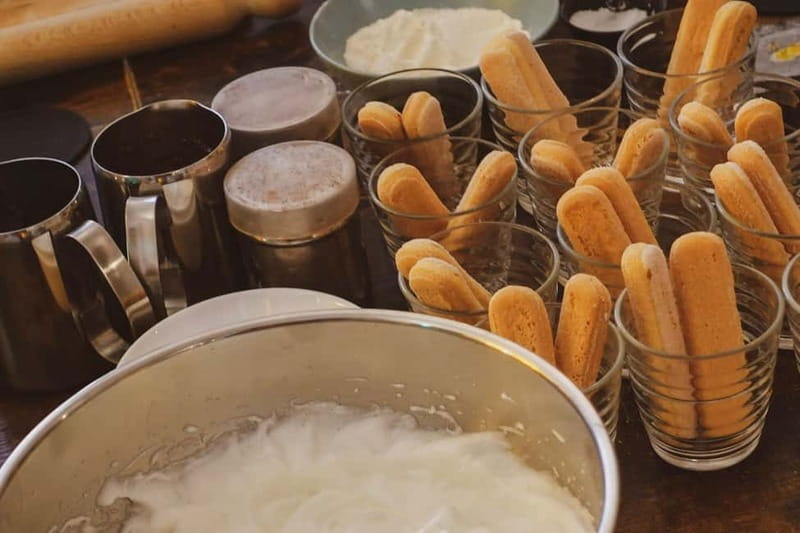 Lunchtime Pasta Pro Workshop - Making tiramisu from scratch