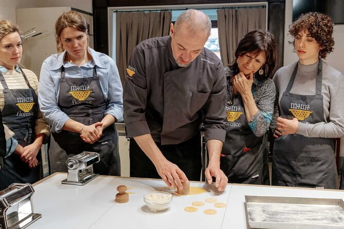 MaMa Florence: The Art of Corzetti - Hands-On Pasta Class - Making and stamping Corzetti