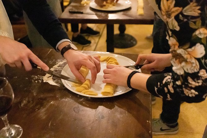 Naples Pasta Class: Fettuccine & Ravioli with Grandma’s Recipe - Filling ravioli with ricotta and pepper