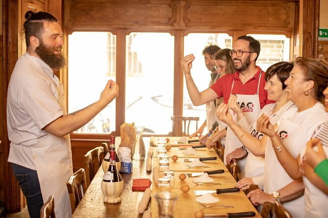 Pasta and Tiramisu Cooking Class with optional Local Market Tour - Rolling pasta in the heart of Florence