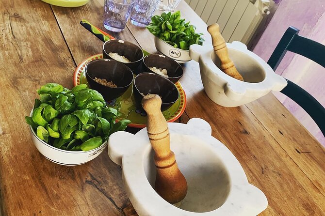 Pasta, Pesto and Tiramisu class Riomaggiore, Cinque Terre - Pesto alla Genovese, the Fragrant Center of the Meal
