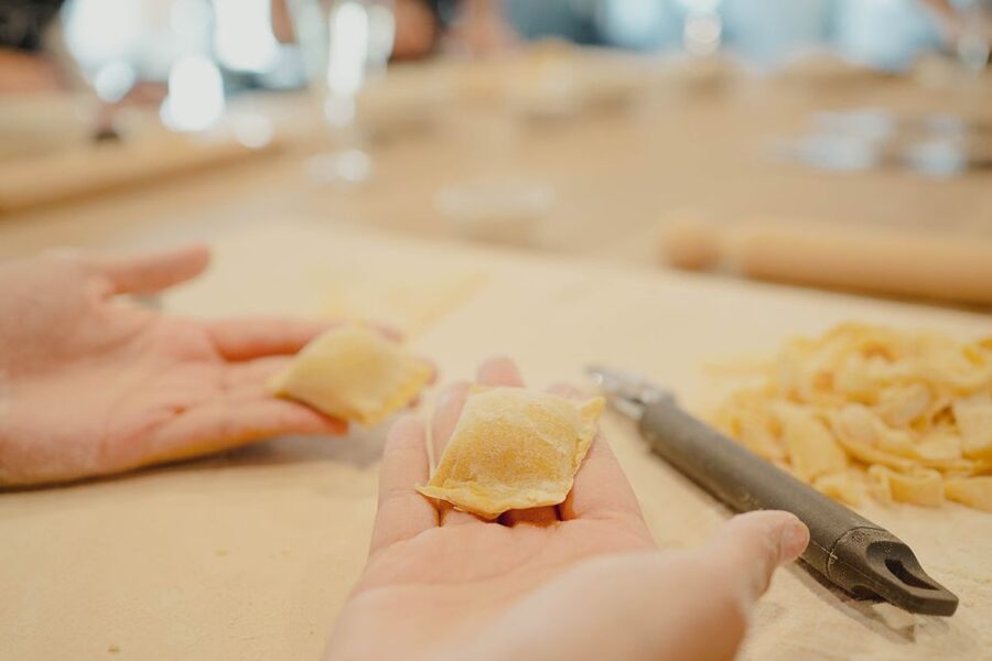 Pasta & Tiramisù making in the heart of Rome - Shaping pasta and seeing the cooking process
