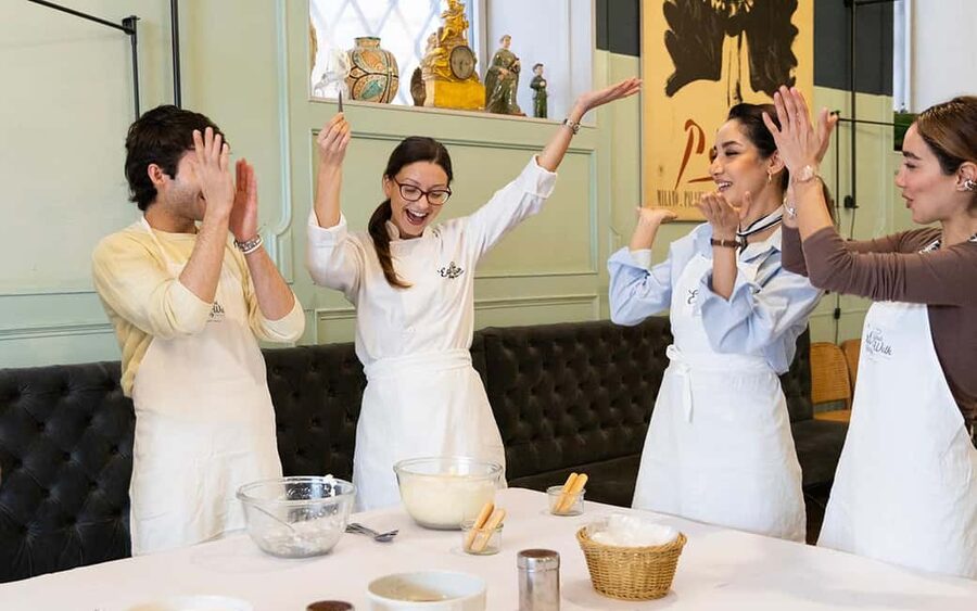 Rome: 3-in-1 Fettuccine, Ravioli, and Tiramisu Cooking Class - The chefs make or break the room