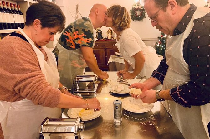 Rome Cooking: Pasta & Tiramisu Making, Free-Flowing Fine Wine - A lively group, not a private lesson