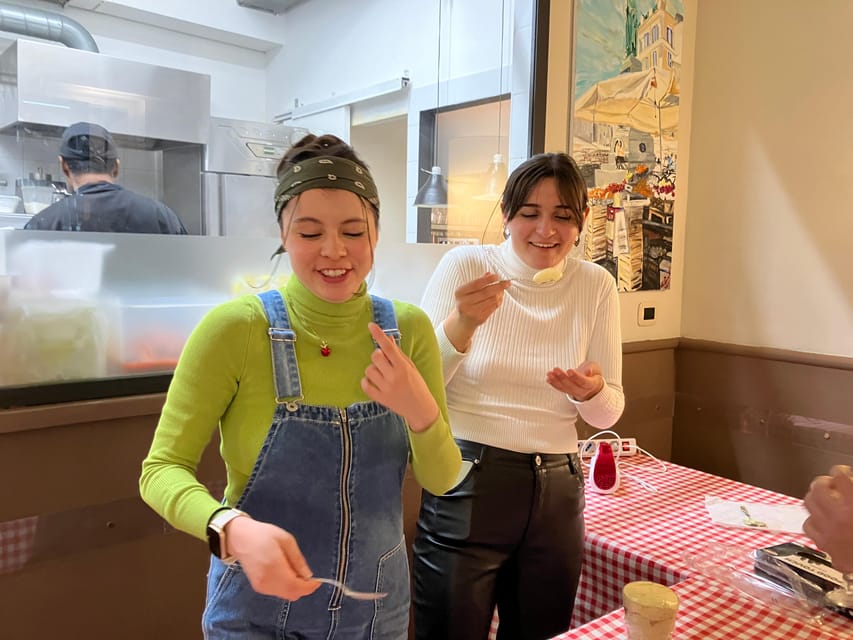Rome: Fresh Pasta Making and Tiramisu Dessert Master Class - Sitting down to eat what you made