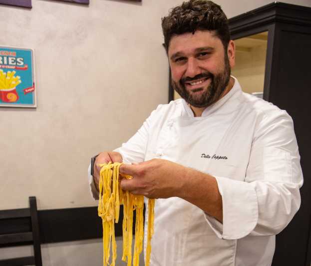 Rome: Handmade Pasta Cooking Class with Professional Chef - Making pasta with Chef Delio in 90 minutes