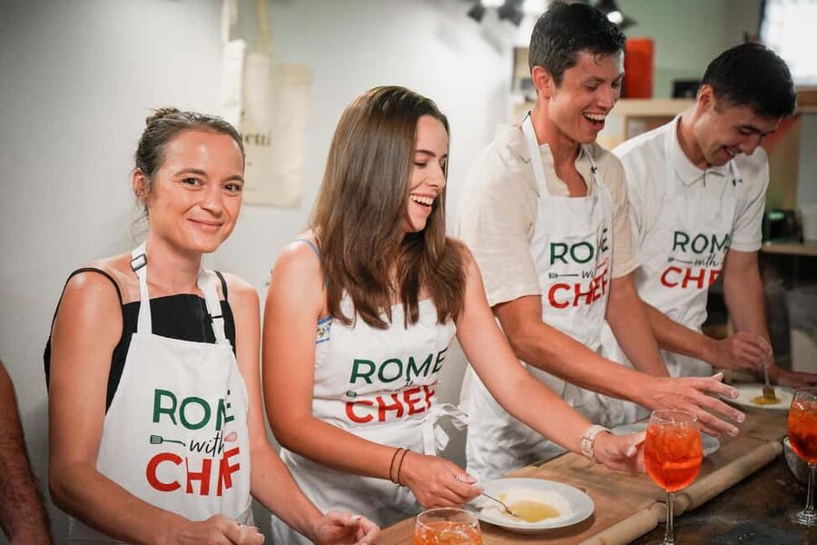 Rome: Make Pasta & Mix 3 Italian Spritz Near the Colosseum - A tipsy cooking class near the Colosseum