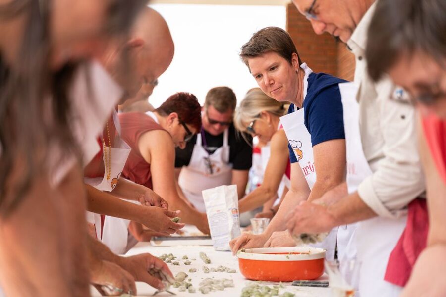 Rome: Pasta and Tiramisu Class at a Local's Home - Sitting down to eat what you made