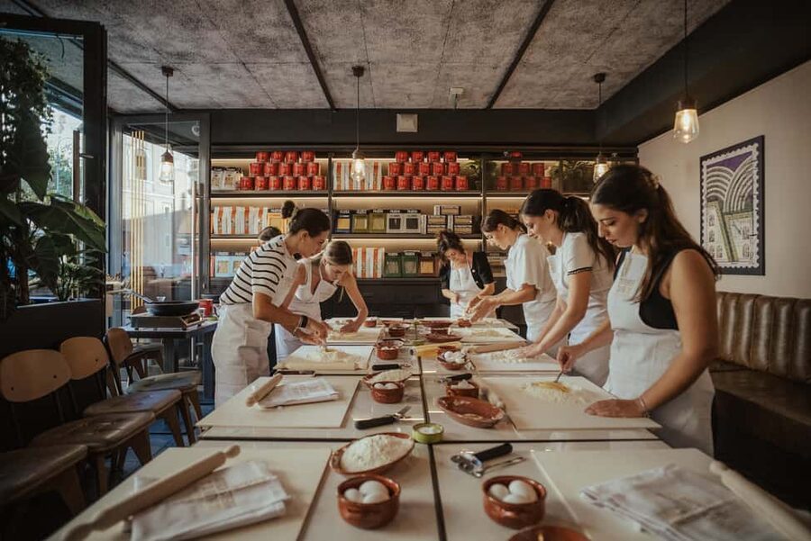 Rome: Pasta and Tiramisu Cooking Class with Spritz and Wine - A Spritz starts the class