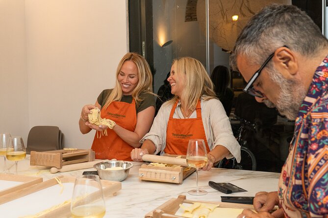 Rome Pasta and Tiramisu Making Experience with Premium Wine - Making dough the Italian way