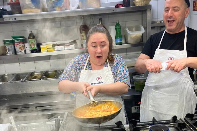 Rome: Pasta Cooking Class, Dinner & Wine in Authentic Restaurant - Cacio e pepe, amatriciana, and arrabbiata