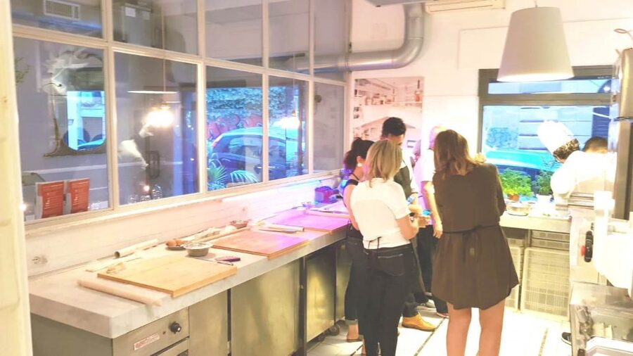 Rome: Pasta Cooking Class in a Professional Pasta Laboratory - Sitting down to eat what you made