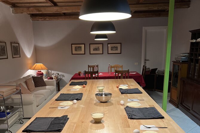 Rome Pasta Making Class with Italian Sauces and Wine Included - Eating the meal you prepared